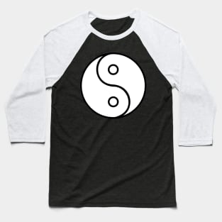 Imbalanced Yin-Yang Symbol Baseball T-Shirt